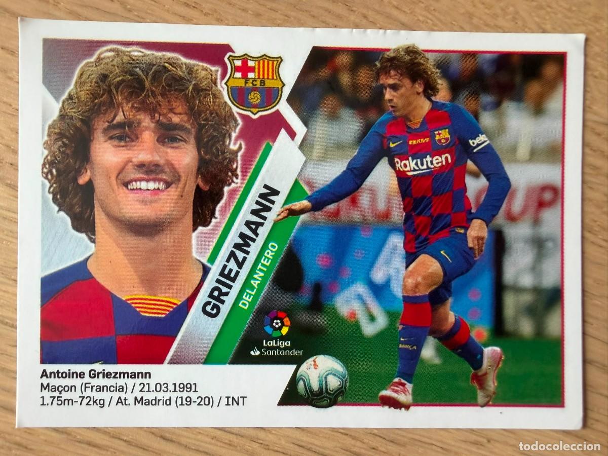 Cromos de f&uacute;tbol: FICHAJE 32 GRIEZMANN BARCELONA 19 20 2019 2020 LIGA SANTANDER COLECCIONES ESTE SIN PEGAR STICKER