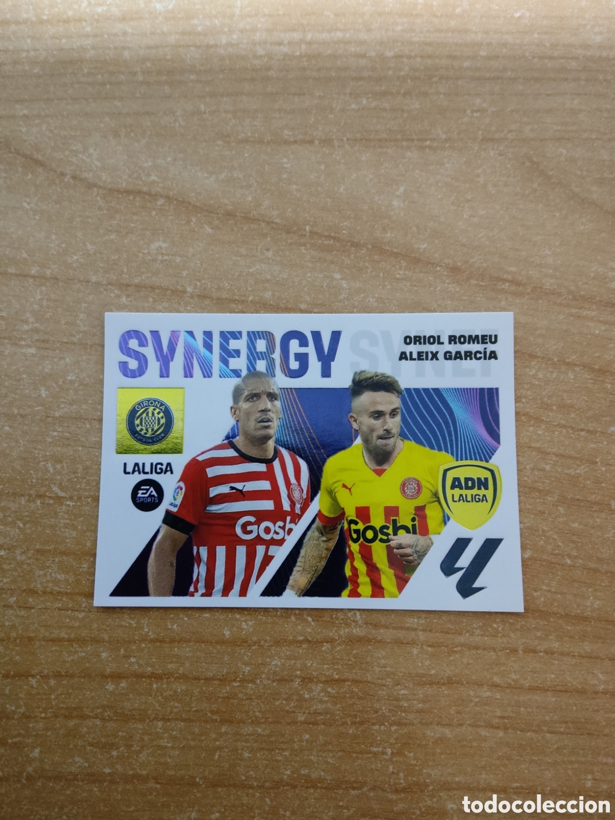 Cromos de f&uacute;tbol: 9 ORIOL ROMEU Y ALEIX GARCIA GIRONA ADN SYNERGY LIGA ESTE 2023 2024