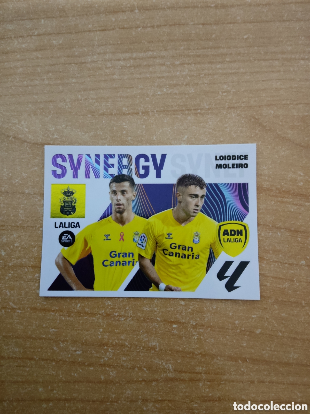 Football Stickers: 10 ENZO LOIODICE Y ALBERTO MORENO UD LAS PALMAS ADN SYNERGY LIGA ESTE 2023 2024