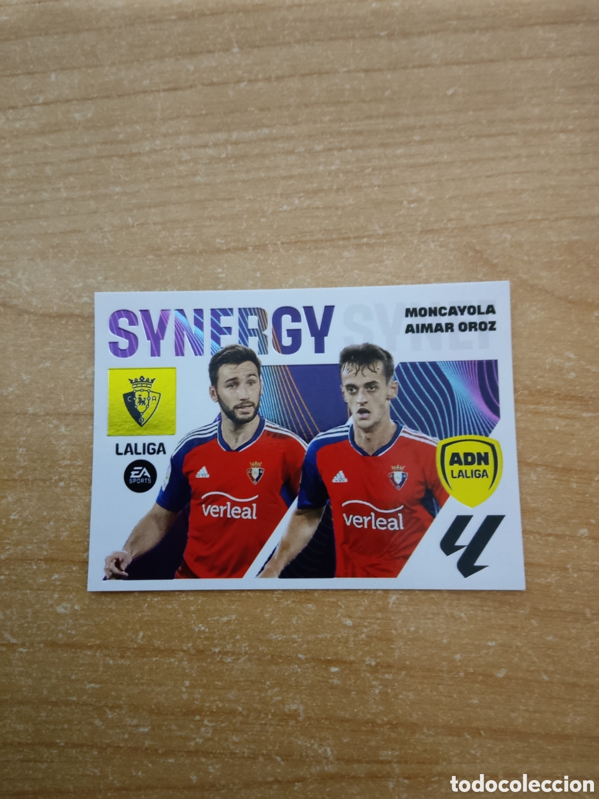 Football Stickers: 13 MONCAYOLA Y AIMAR OROZ OSASUNA ADN SYNERGY LIGA ESTE 2023 2024