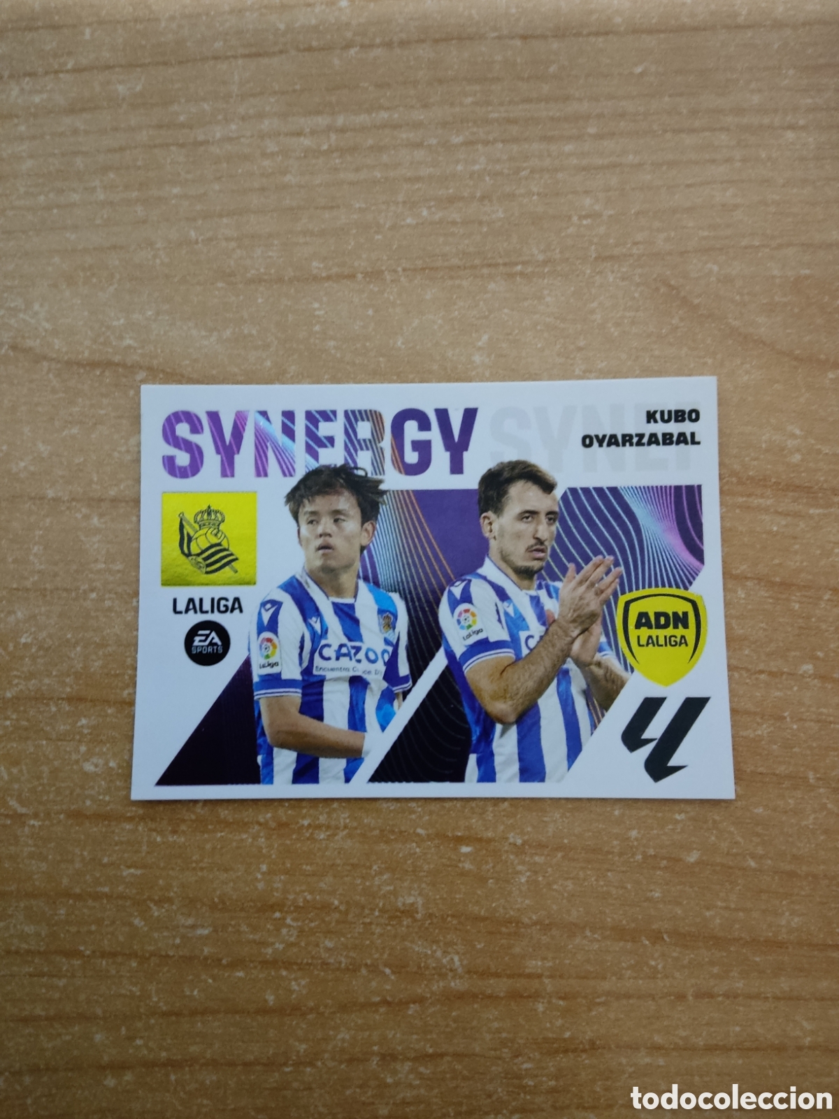 Football Stickers: 16 KUBO Y OYARZABAL REAL SOCIEDAD ADN SYNERGY LIGA ESTE 2023 2024