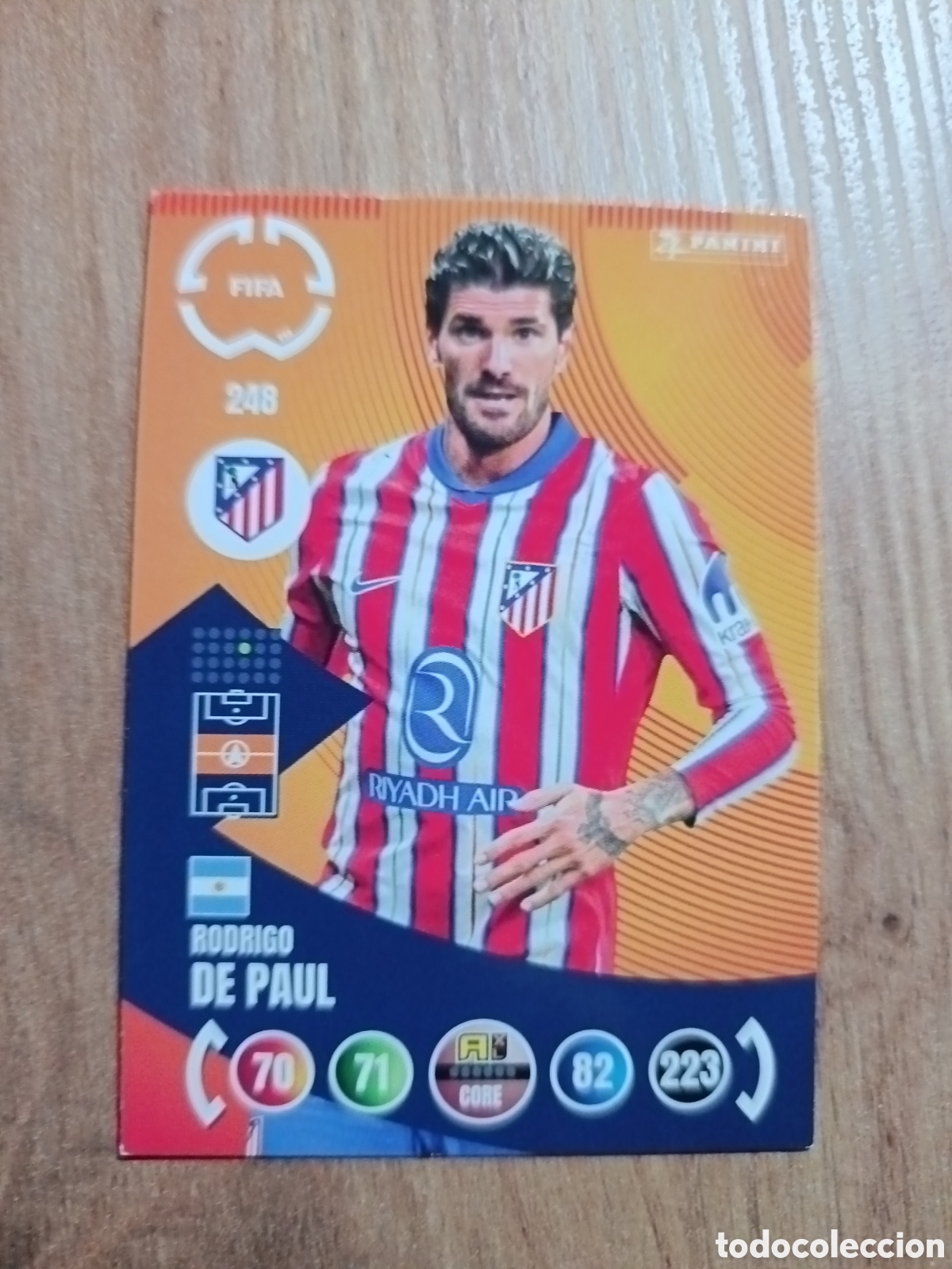 Football Stickers: 248 De Paul MUNDIAL DE CLUBES ADRENALYN 2025