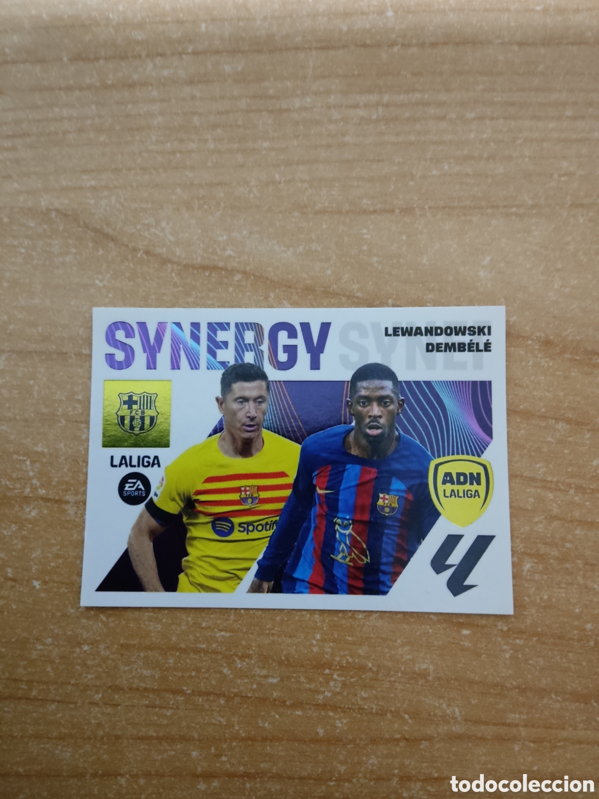 Cromos de Futebol: 19 LEWANDOWSKI Y DEMBELE BARCELONA ADN SYNERGY LIGA ESTE 2023 2024
