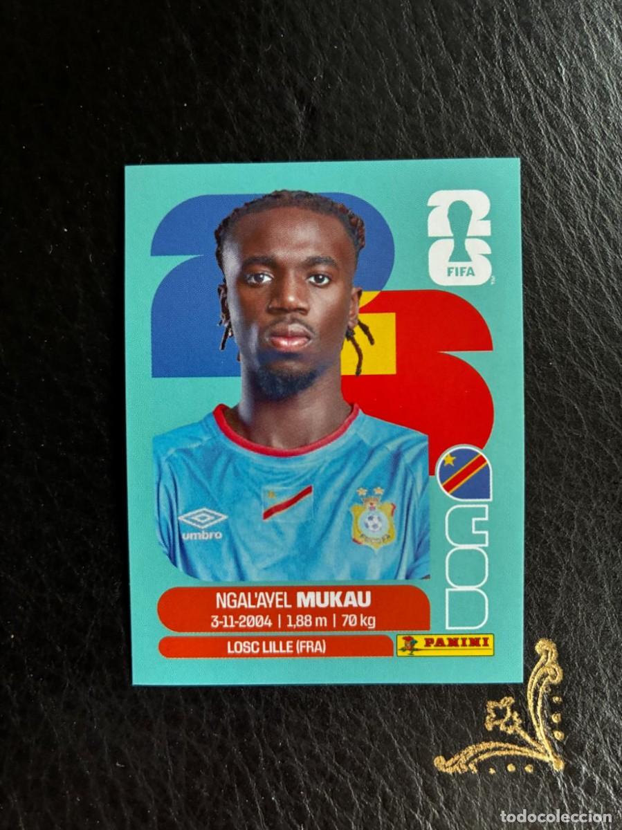 Cromos de f&uacute;tbol: COD 9 NGAL&acute;AVEL MUKAU COD9 CONGO FIFA WORLD CUP MUNDIAL 2026 26 PANINI