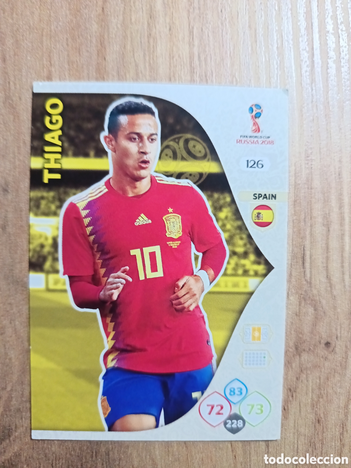 Cromos de f&uacute;tbol: 126 Thiago adrenalyn mundial fifa world cup 2018 18 rusia