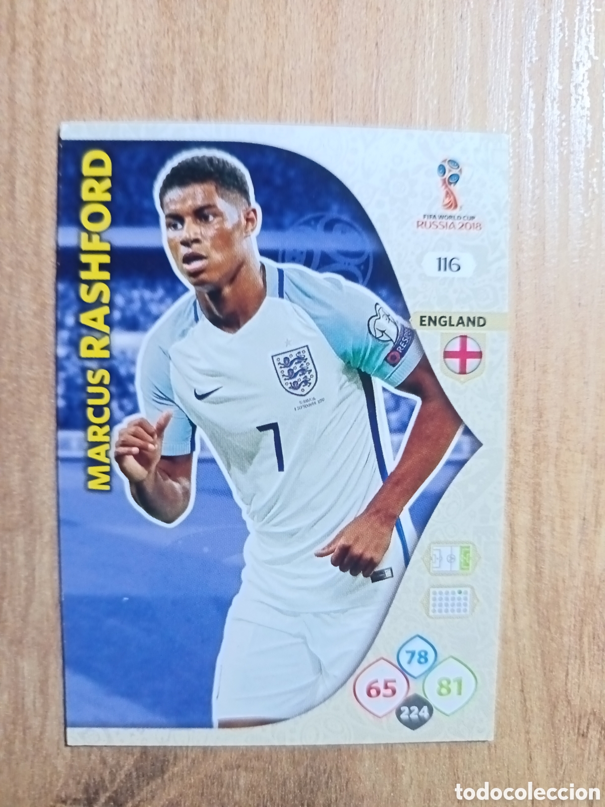 Cromos de f&uacute;tbol: 116 Rashford adrenalyn mundial fifa world cup 2018 18 rusia