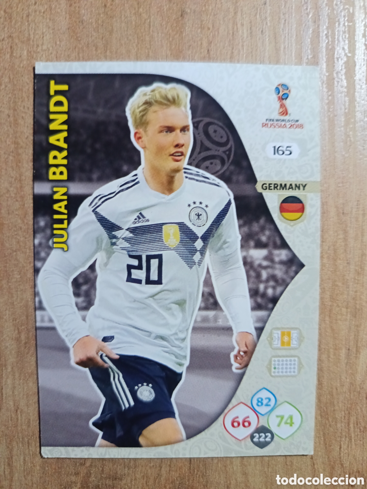 Cromos de f&uacute;tbol: 165 Brandt adrenalyn mundial fifa world cup 2018 18 rusia