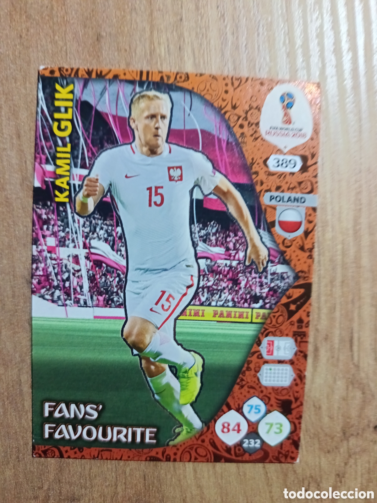 Football Stickers: 389 Glik adrenalyn mundial fifa world cup 2018 18 rusia