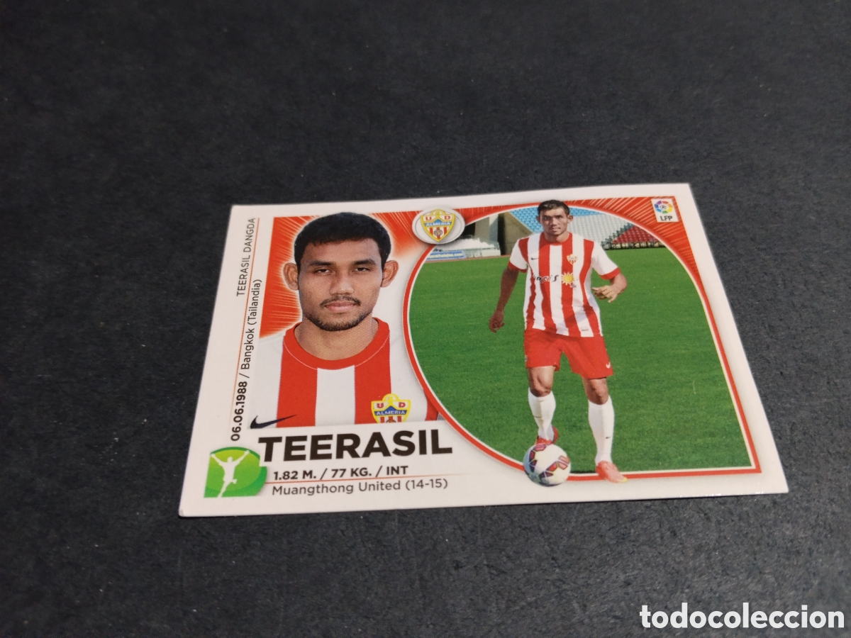 Football Stickers: Cromo futbol 2014-15 Teerasil, UD Almer&iacute;a