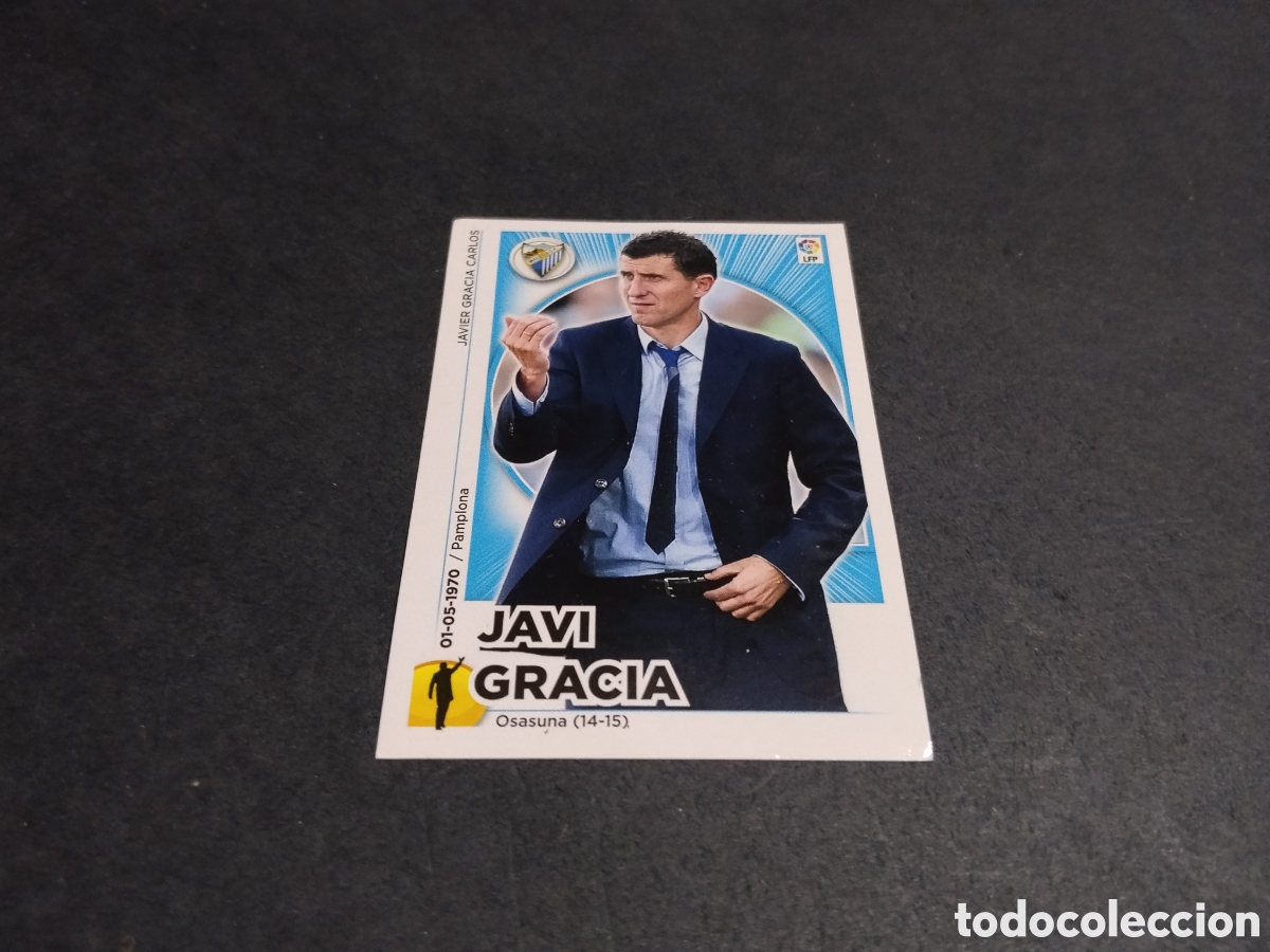 Cromos de Futebol: Cromo futbol 2014-15 Javi gracia, M&aacute;laga