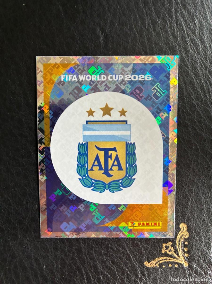 Cromos de f&uacute;tbol: ARG 1 ESCUDO LOGO ARG1 ARGENTINA FIFA WORLD CUP MUNDIAL 2026 26 PANINI