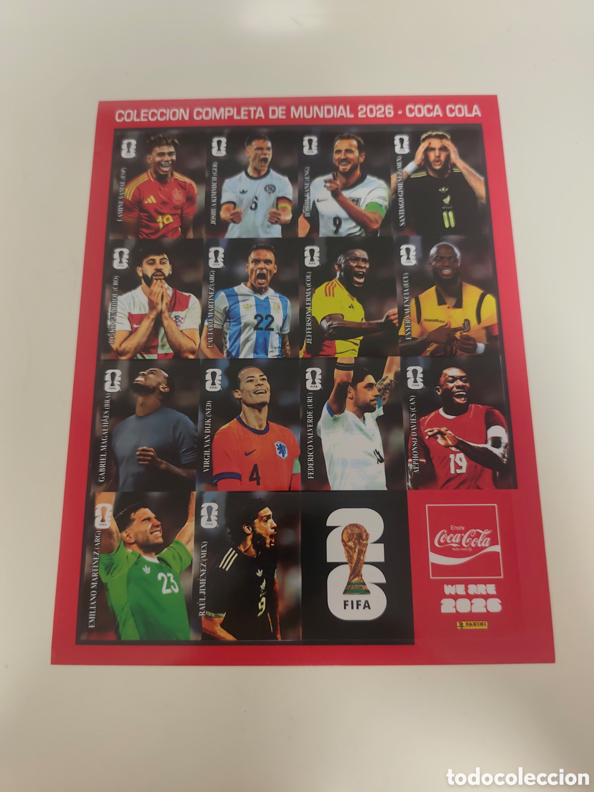 Cromos de f&uacute;tbol: COMPLETO COCA-COLA MUNDIAL 2026 PANINI VERSI&Oacute;N SUDAMERICA