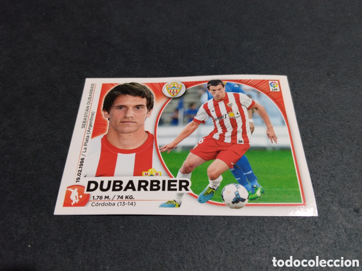 Cromos de f&uacute;tbol: Cromo futbol 2014-15 Dubarbier, UD Almer&iacute;a