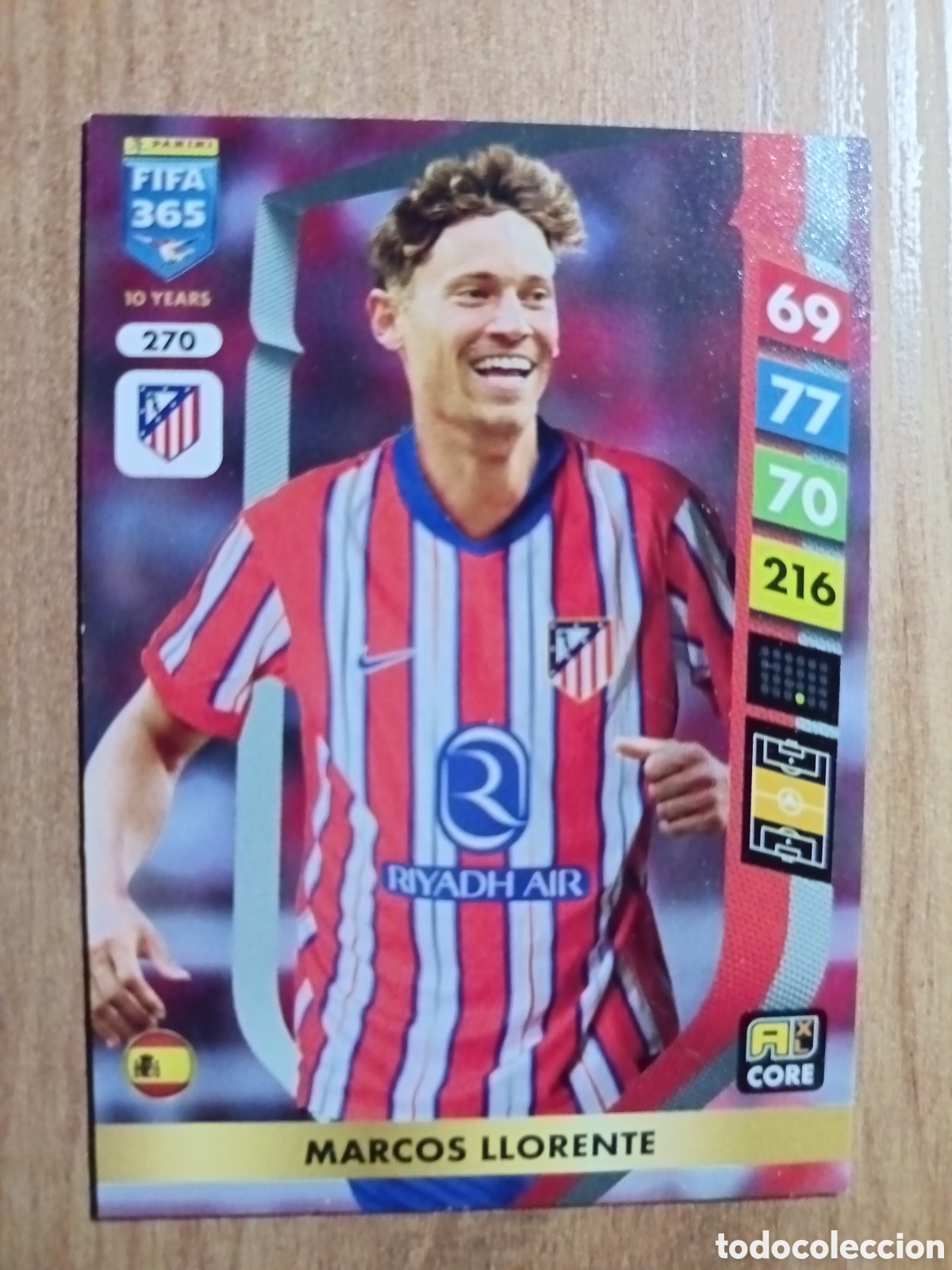Cromos de f&uacute;tbol: 270 Marcos Llorente ADRENALYN XL FIFA 365 2024 2025