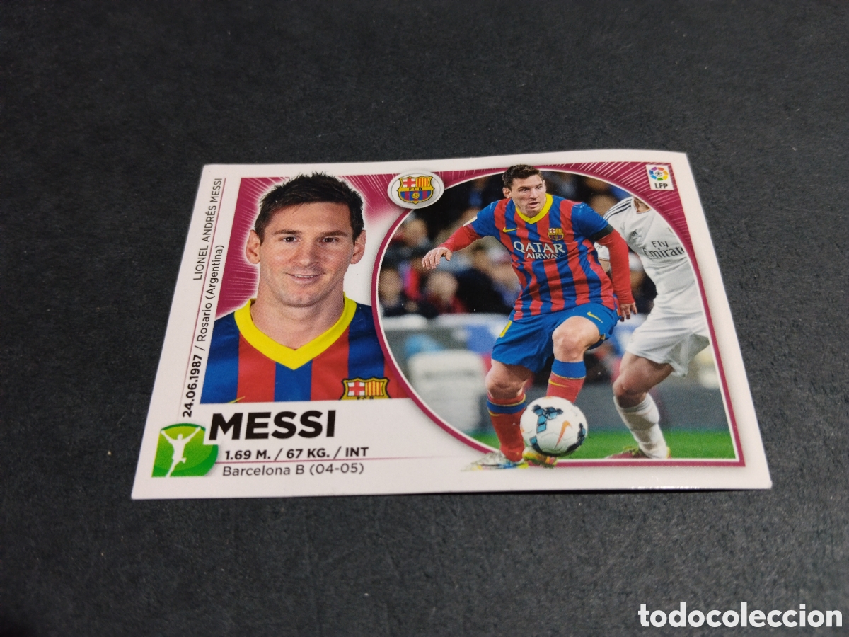 Cromos de f&uacute;tbol: Cromo futbol 2014-15 Messi, Barcelona