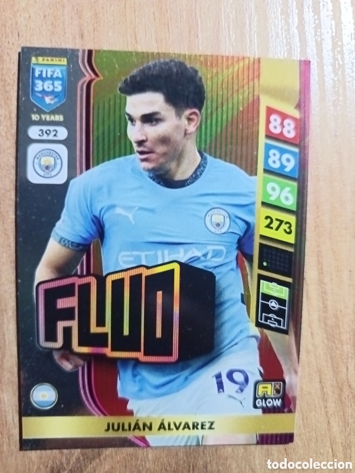Cromos de f&uacute;tbol: 392 Juli&aacute;n &Aacute;lvarez ADRENALYN XL FIFA 365 2024 2025