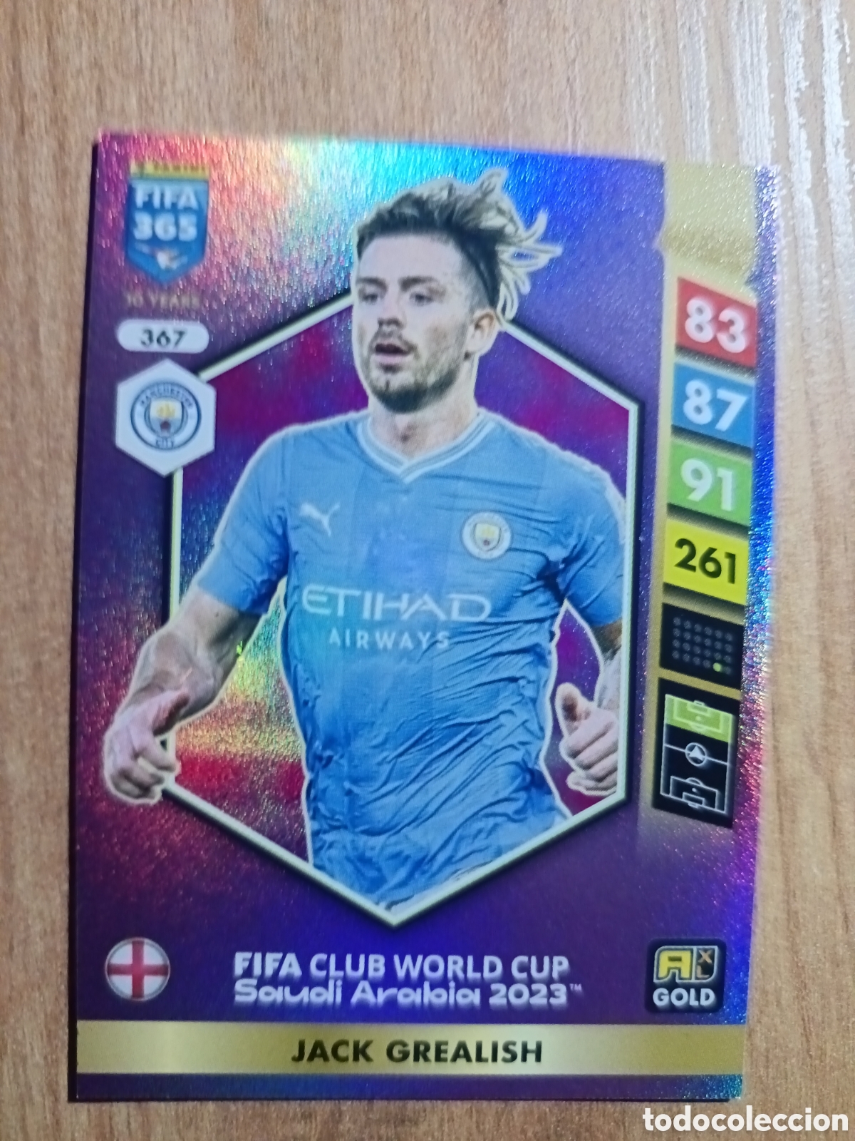 Cromos de f&uacute;tbol: 367 Grealish ADRENALYN XL FIFA 365 2024 2025
