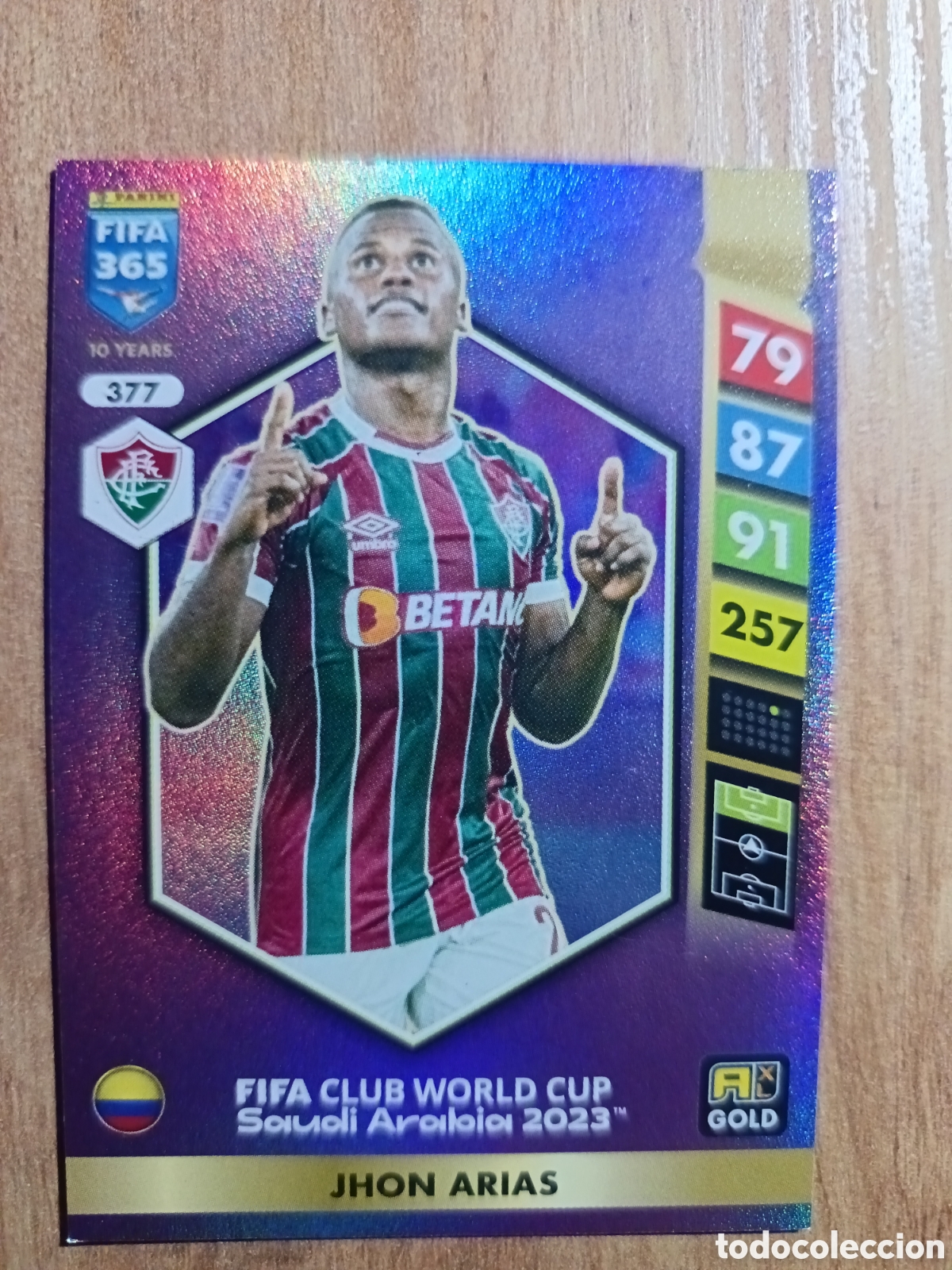 Cromos de f&uacute;tbol: 377 Jhon Arias ADRENALYN XL FIFA 365 2024 2025