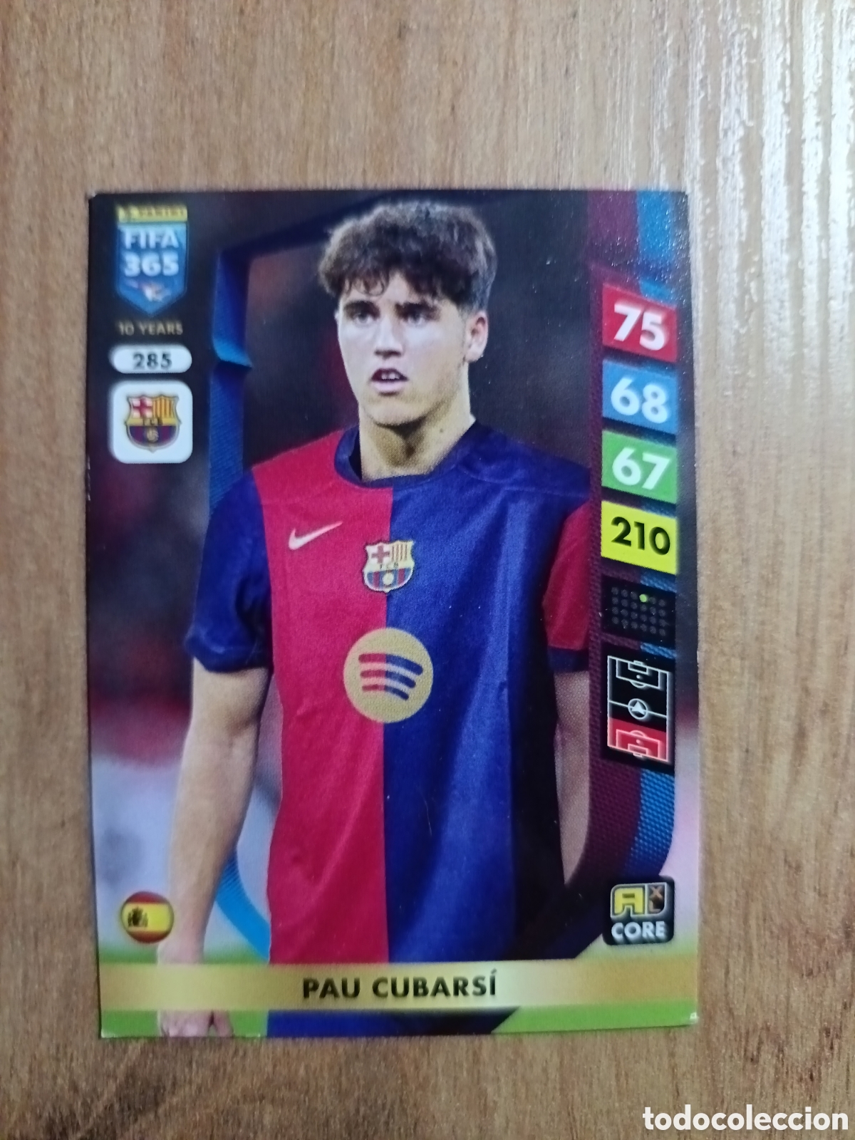 Cromos de f&uacute;tbol: 285 Pau Cubarsi ADRENALYN XL FIFA 365 2024 2025