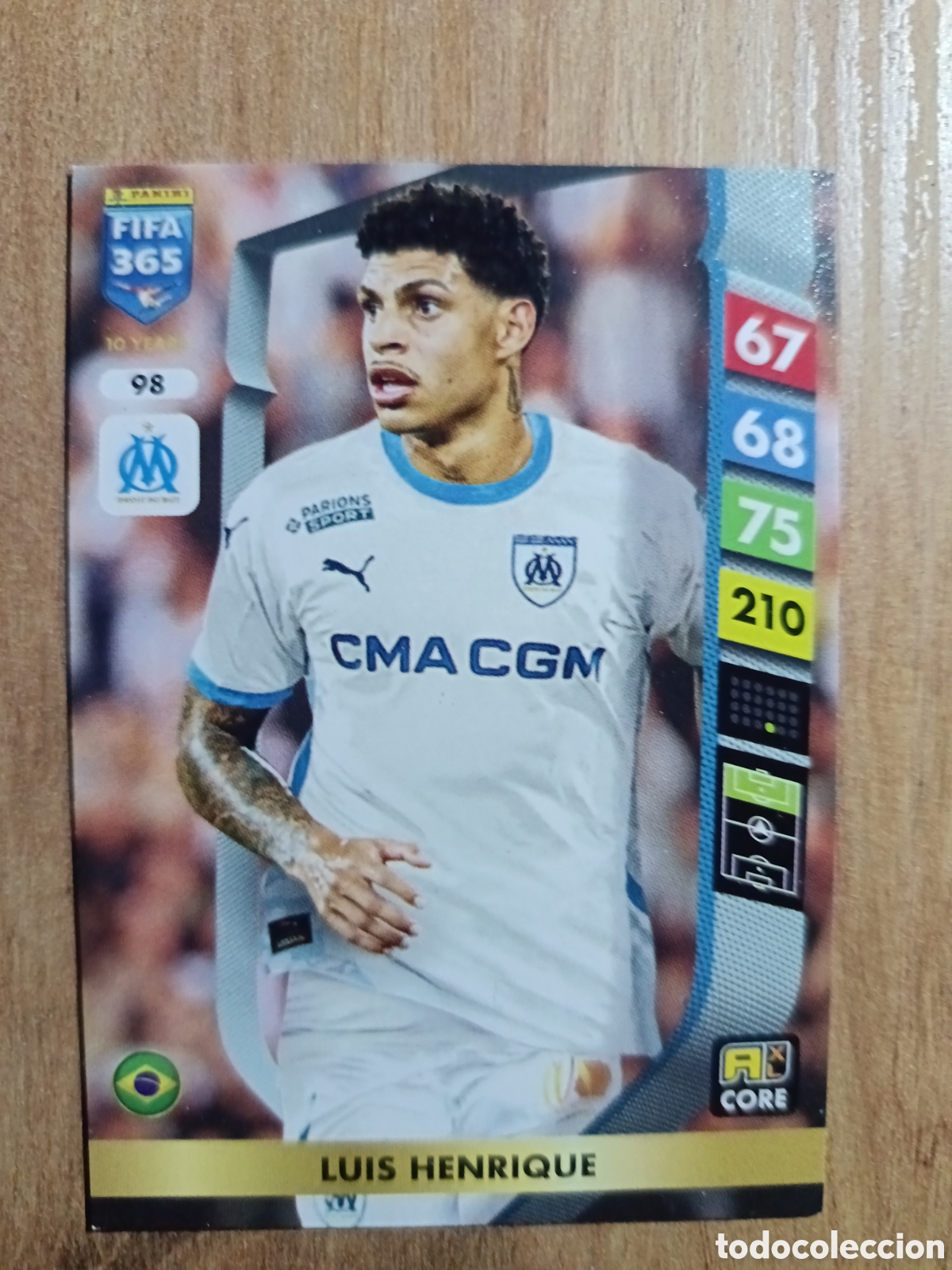 Cromos de f&uacute;tbol: 98 Luis Henr&iacute;que ADRENALYN XL FIFA 365 2024 2025