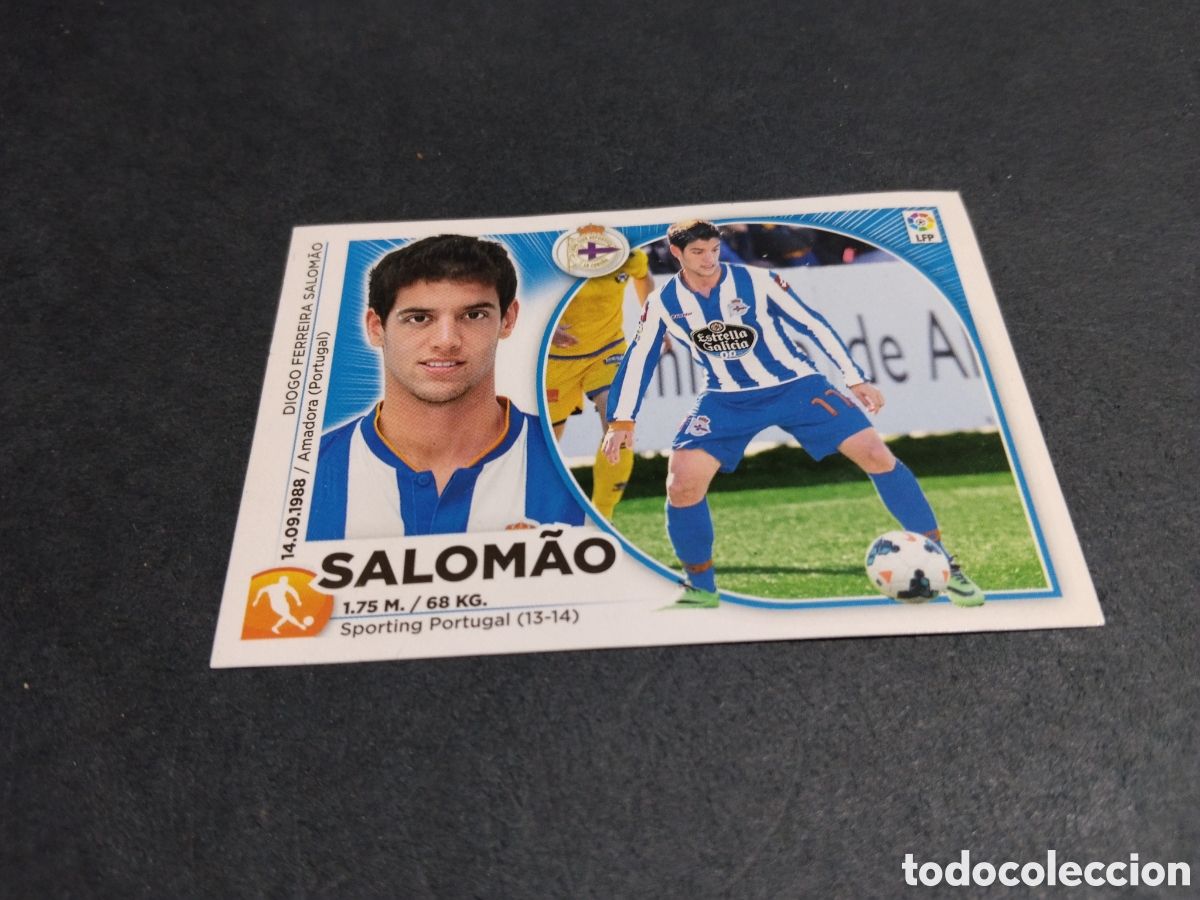 Cromos de f&uacute;tbol: Cromo futbol 2014-15 salomao, Deportivo de la Coru&ntilde;a