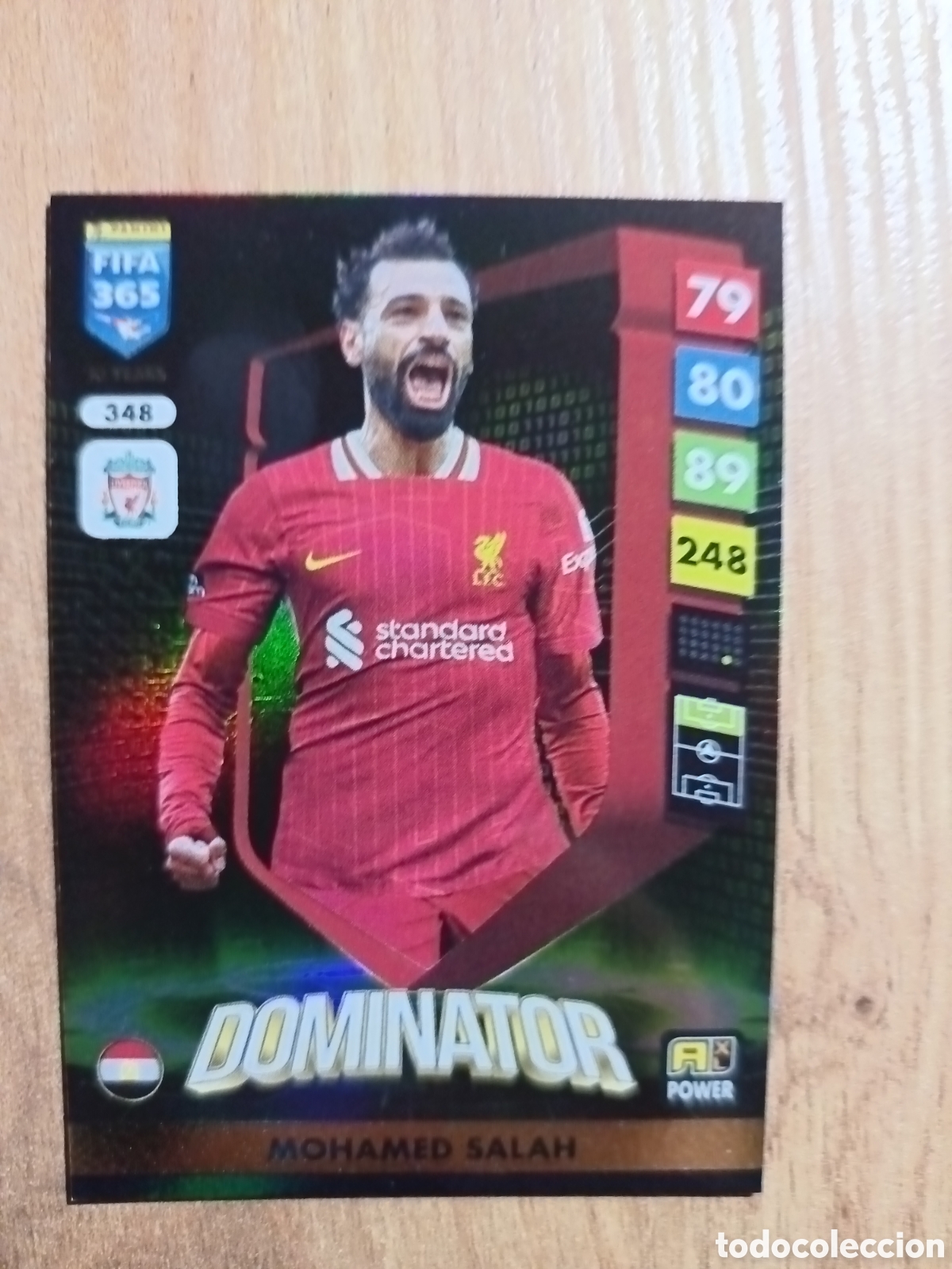 Cromos de f&uacute;tbol: 348 Salah ADRENALYN XL FIFA 365 2024 2025