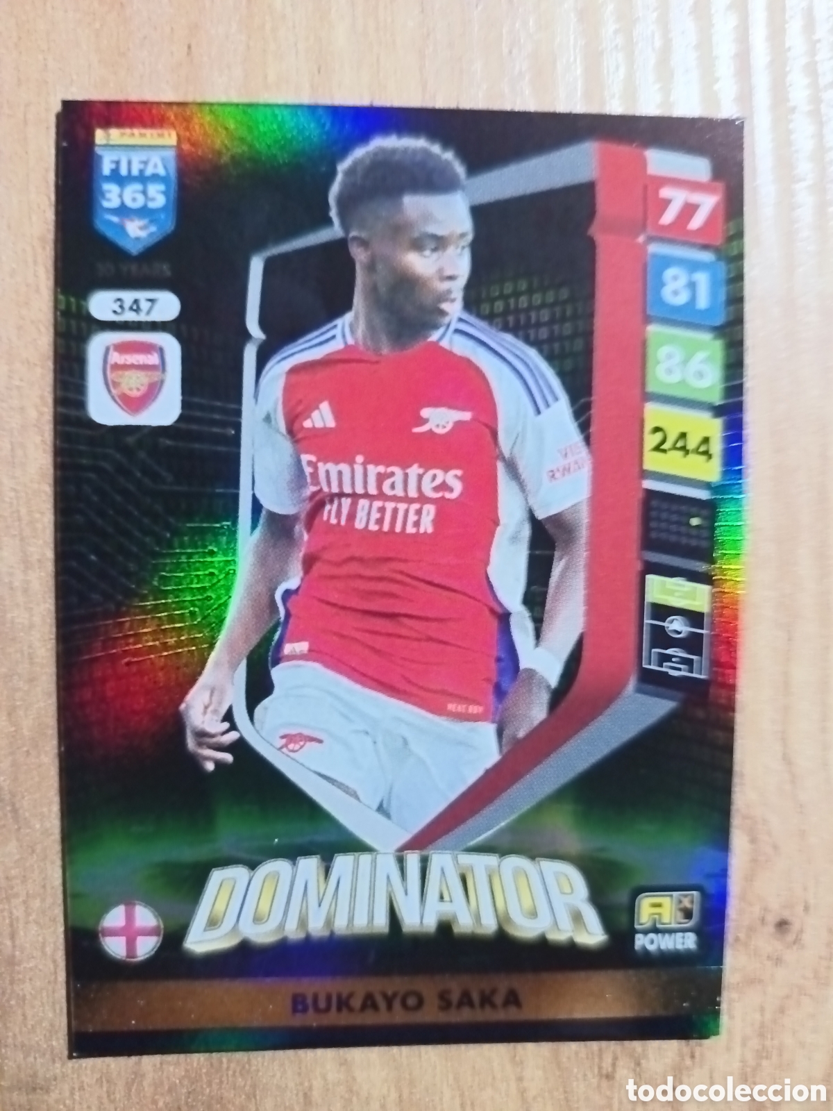 Cromos de f&uacute;tbol: 347 Saka ADRENALYN XL FIFA 365 2024 2025
