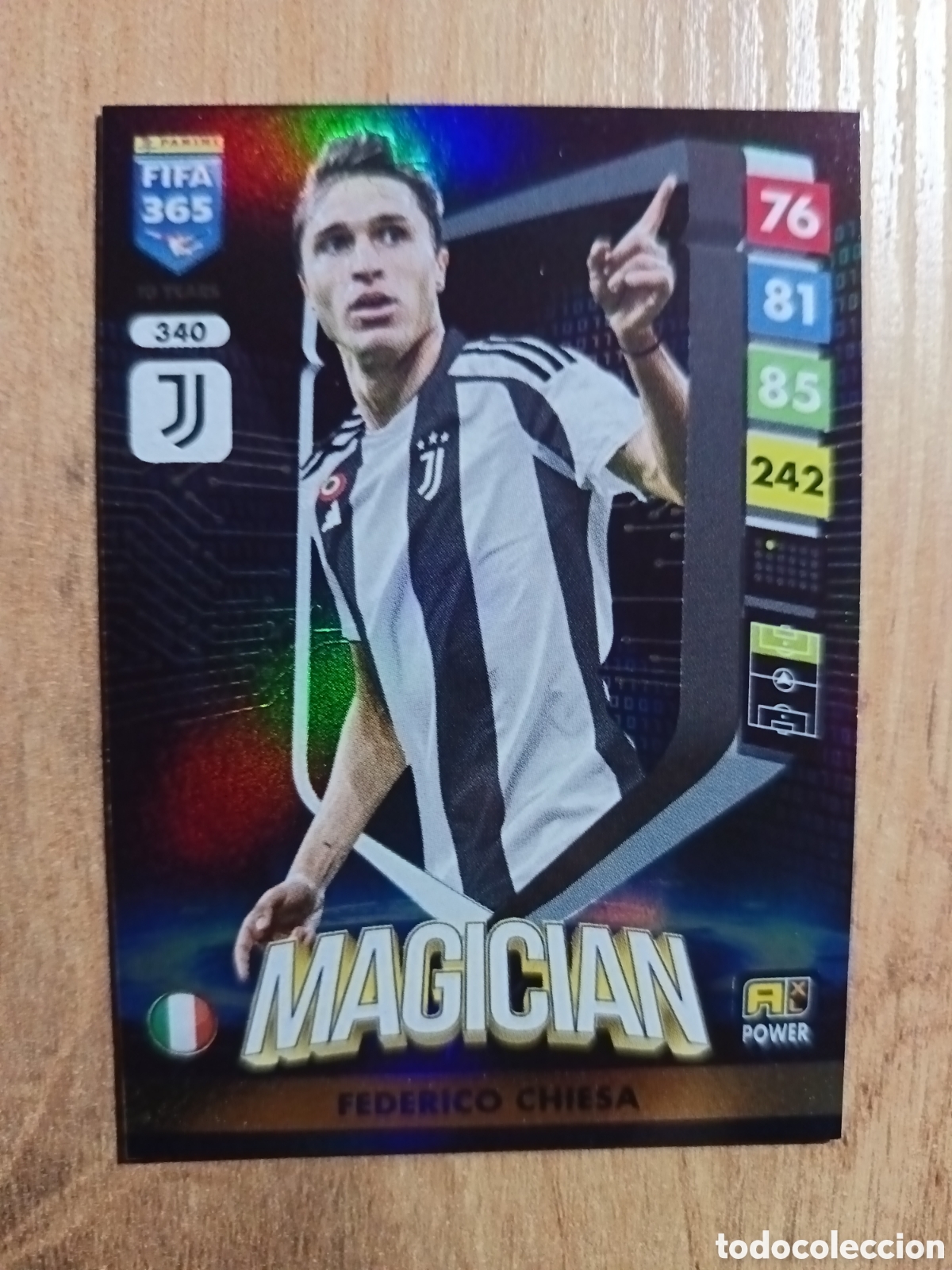 Cromos de f&uacute;tbol: 340 Chiesa ADRENALYN XL FIFA 365 2024 2025