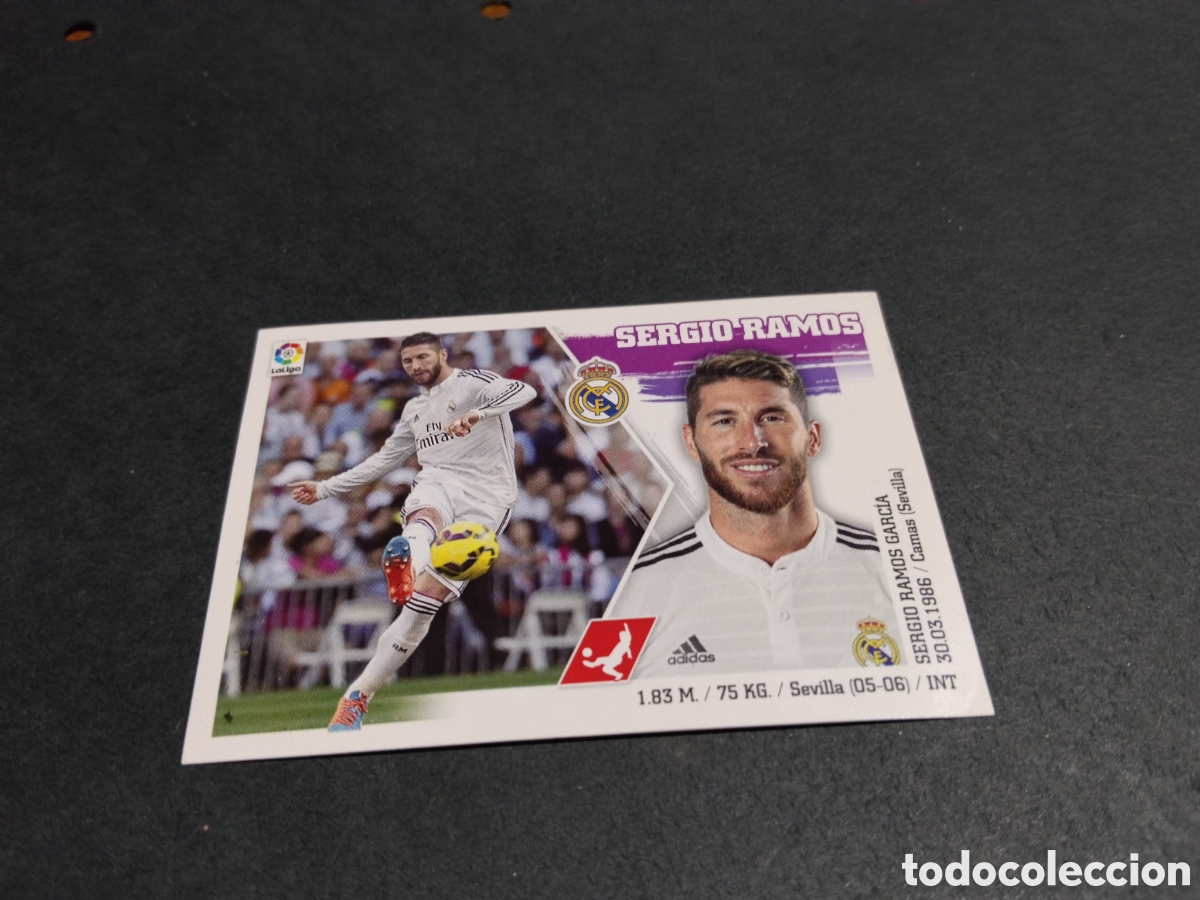 Cromos de f&uacute;tbol: Cromo futbol 2015-16 Sergio Ramos, Real Madrid