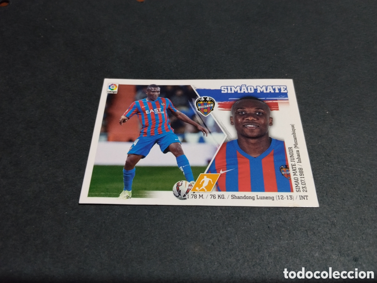 Cromos de f&uacute;tbol: Cromo futbol 2015-16 Simao Mate, Levante