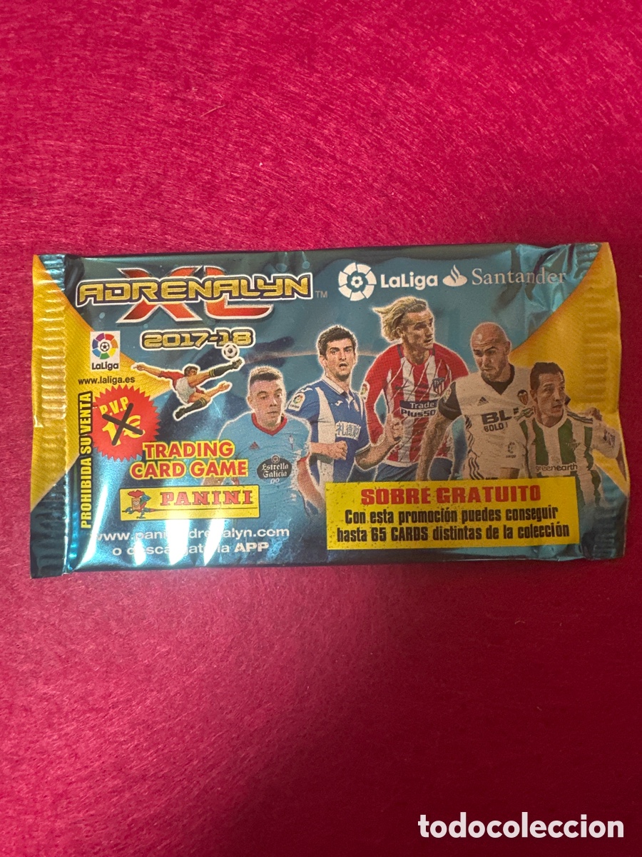 Cromos de f&uacute;tbol: SOBRE SIN ABRIR PROMOCIONAL ADRENALYN 2017-2018 17 18 TRADING CARDS
