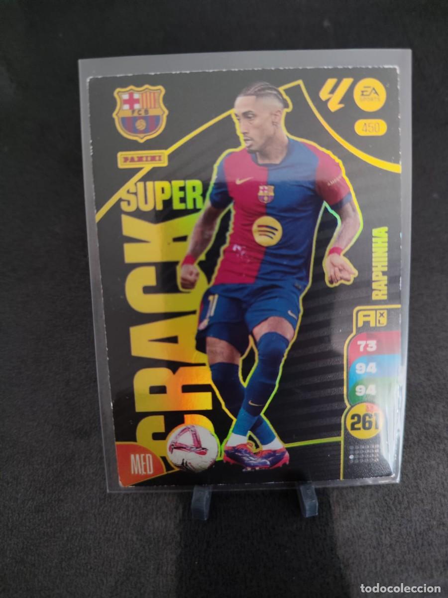 Cromos de f&uacute;tbol: Adrenalyn 24 25 Raphinha Barcelona Super Crack 450