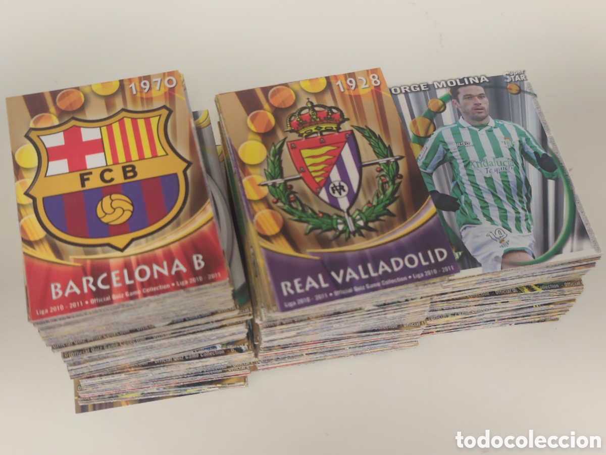 Cromos de f&uacute;tbol: 400 CARDS DIFERENTES PLATINUM QUIZ GAME MUNDICROMO 2010 2011
