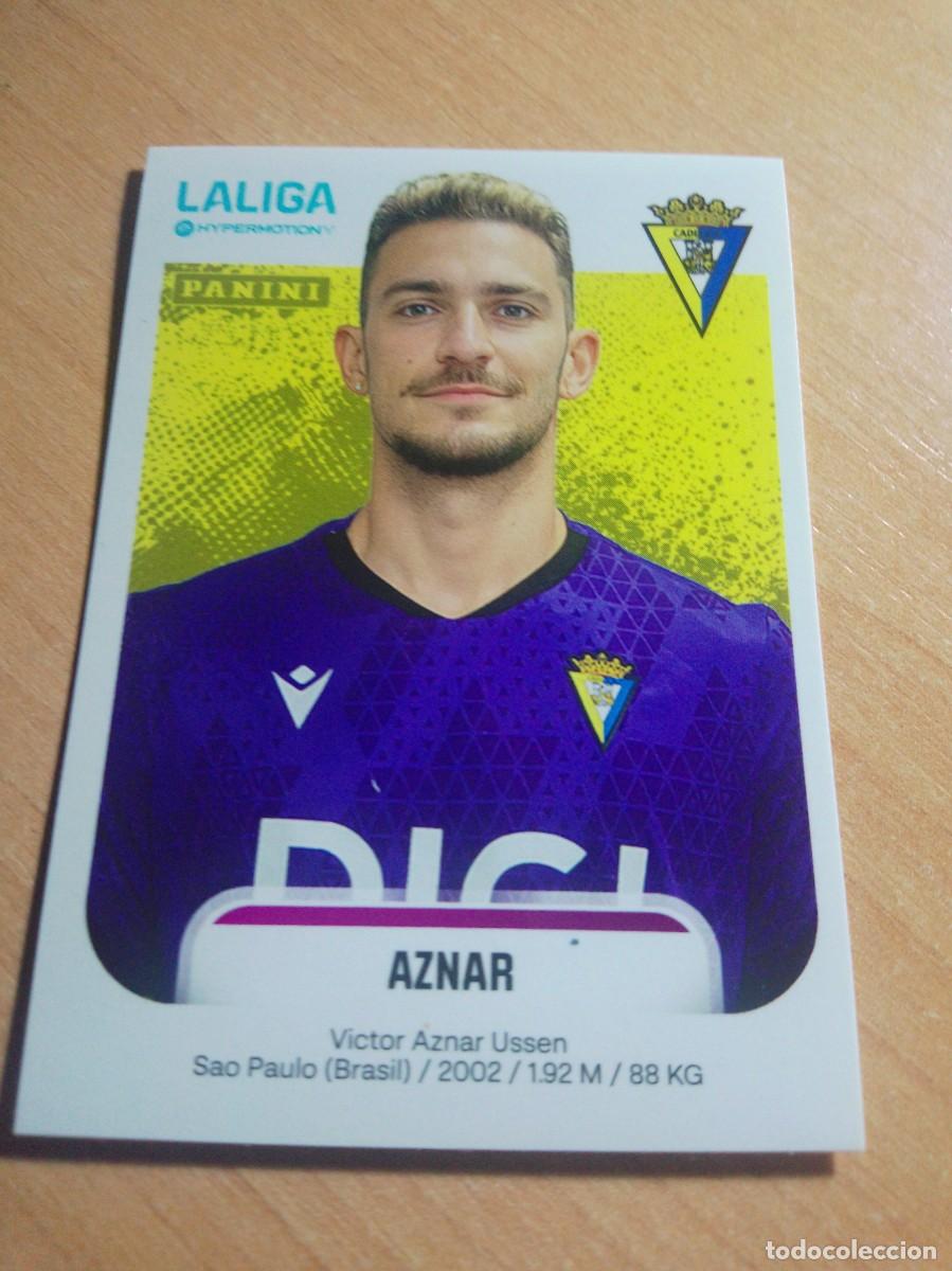 Cromos de f&uacute;tbol: 80 AZNAR DEL C&Aacute;DIZ 2&ordf; DIVISION HYPERMOTION 25 26 PANINI 2025 2026