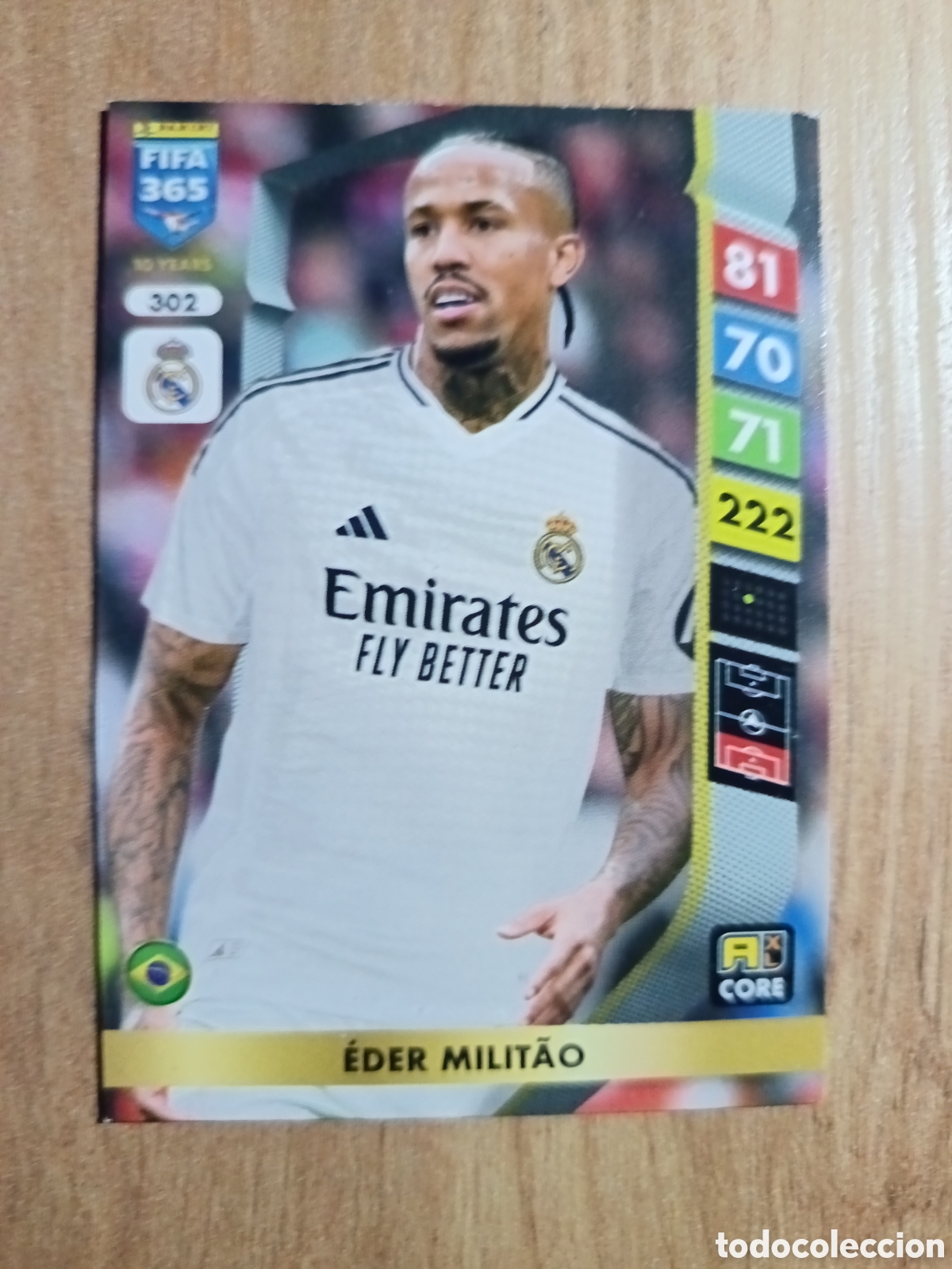 Cromos de f&uacute;tbol: 302 Militao ADRENALYN XL FIFA 365 2024 2025