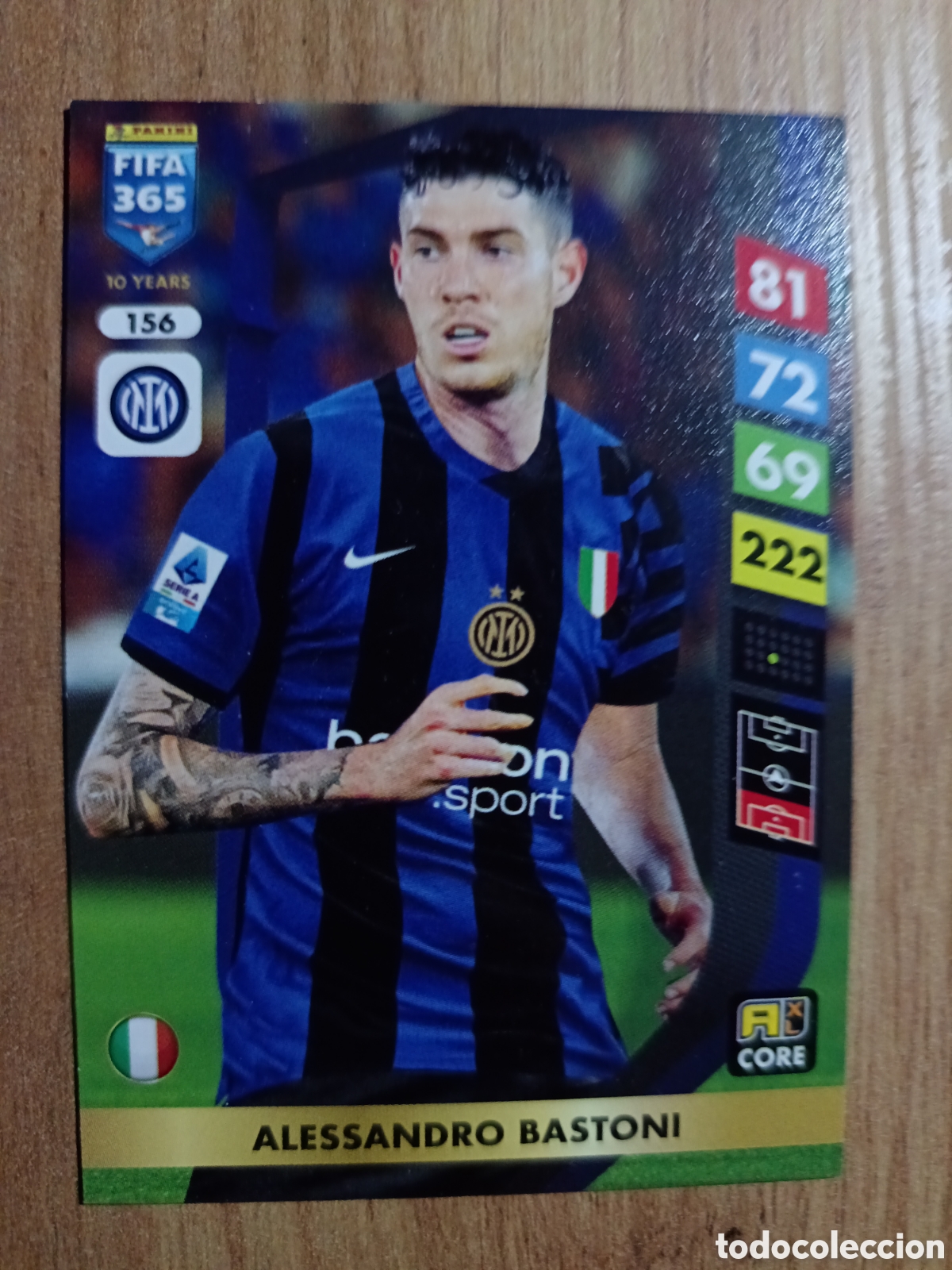 Fu&szlig;ball-Sticker: 156 Alessandro Bastoni ADRENALYN XL FIFA 365 2024 2025
