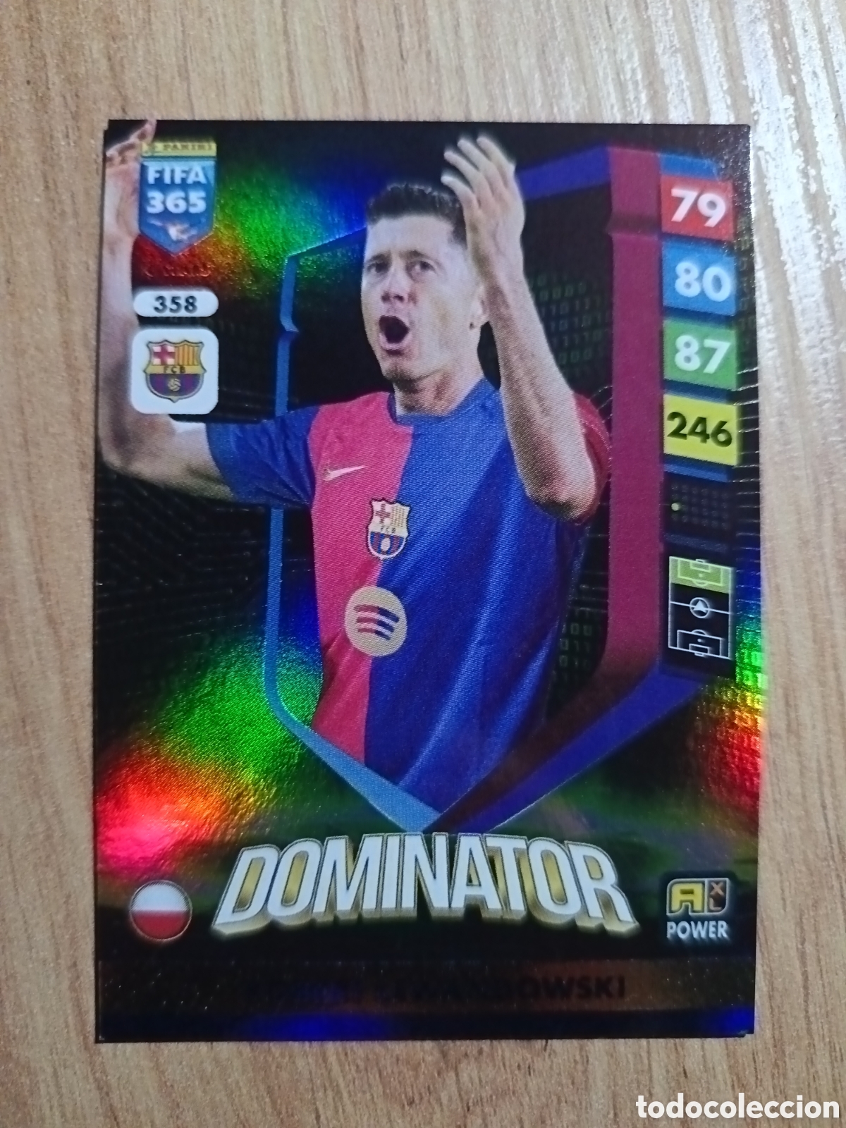 Fu&szlig;ball-Sticker: 358 Lewandowski ADRENALYN XL FIFA 365 2024 2025