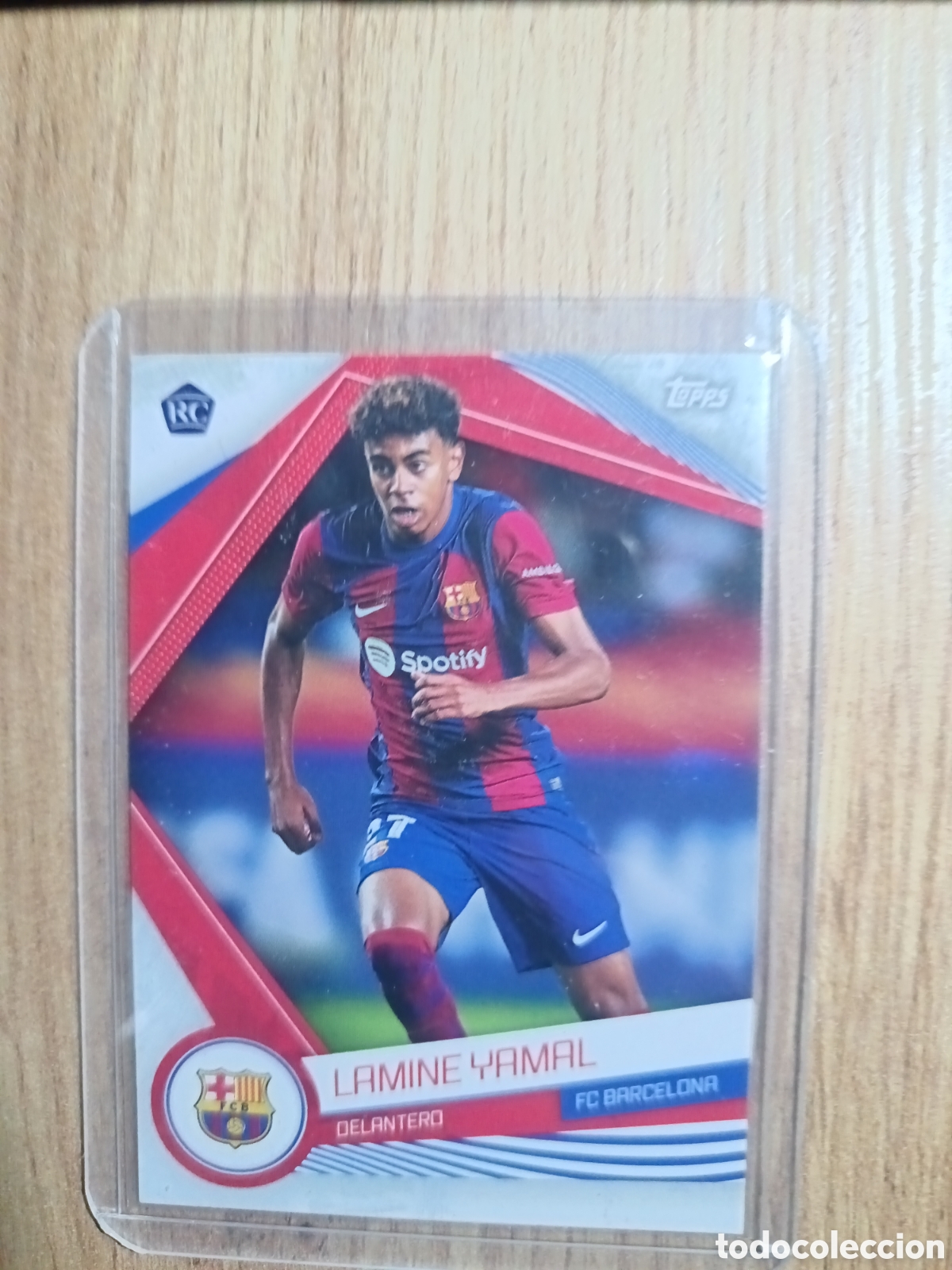 Cromos de f&uacute;tbol: 17 LAMINE YAMAL ROOKIE BASE CARD BARCELONA FAN SET TOPPS 2023 2024 23 24