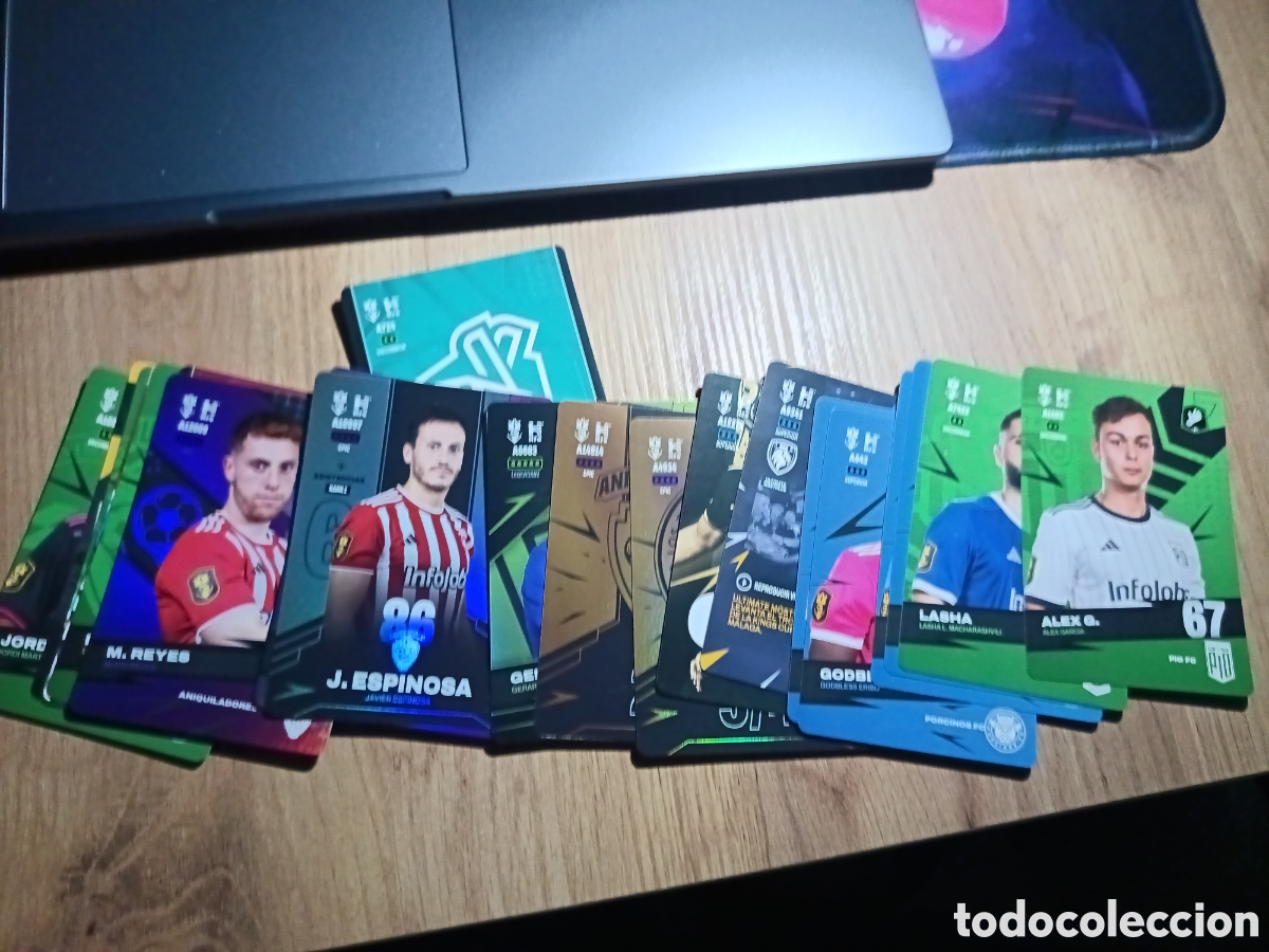 Cromos de f&uacute;tbol: Lote 21 FICHAS ALBUM KINGS LEAGUE INFOJOBS 2024 KOLEX