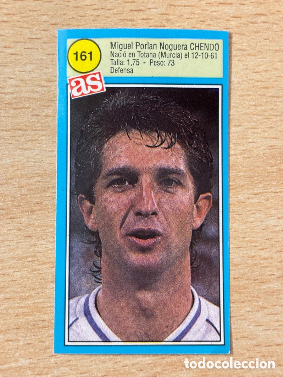 Cromos de f&uacute;tbol: # 161 Chendo Real Madrid Ases de la liga 90 91 sin pegar