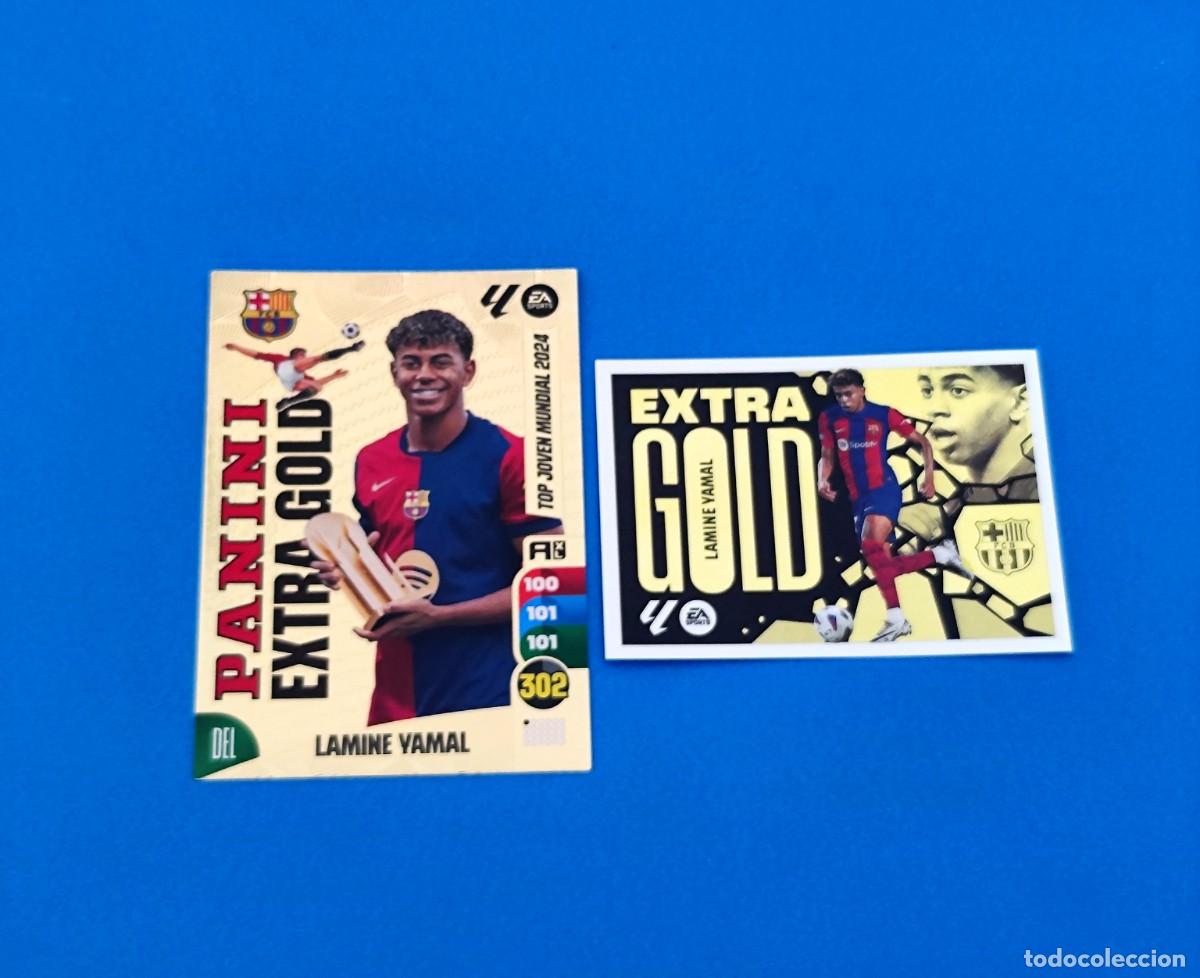 Cromos de f&uacute;tbol: Adrenalyn - Liga Este 2024 2025 / 24 25 Lamine Yamal Extra Gold - Panini Barcelona
