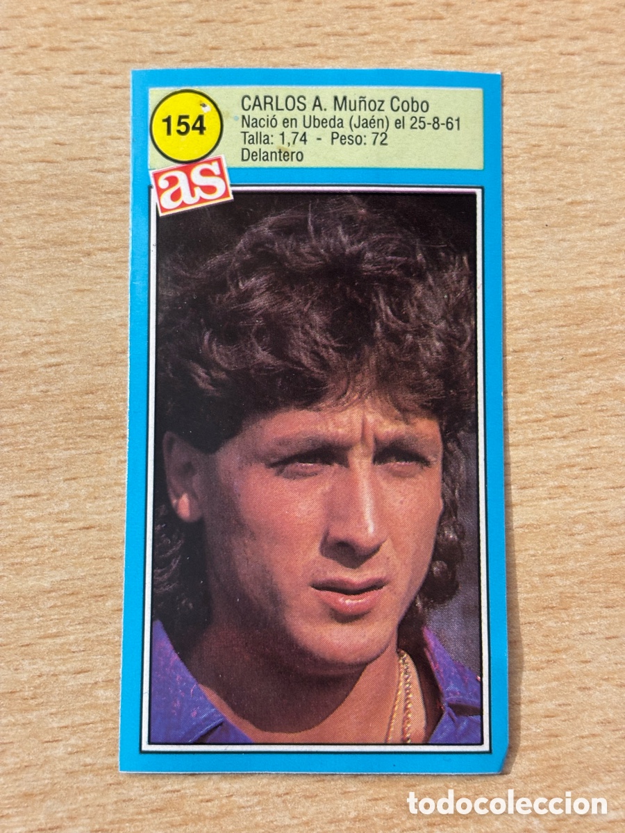 Cromos de f&uacute;tbol: # 154 Carlos Real Oviedo Ases de la liga 90 91 sin pegar