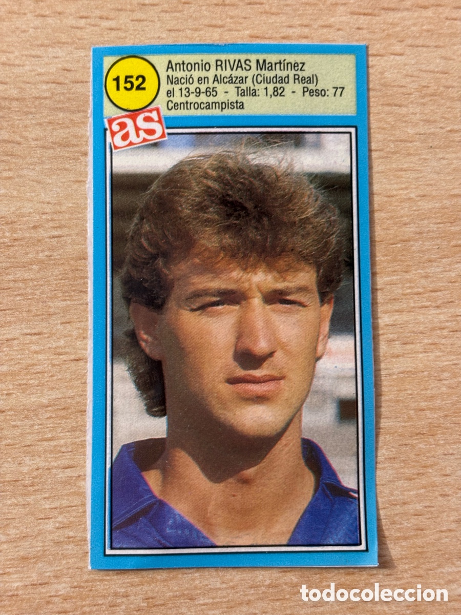 Cromos de f&uacute;tbol: # 152 Rivas Real Oviedo Ases de la liga 90 91 sin pegar