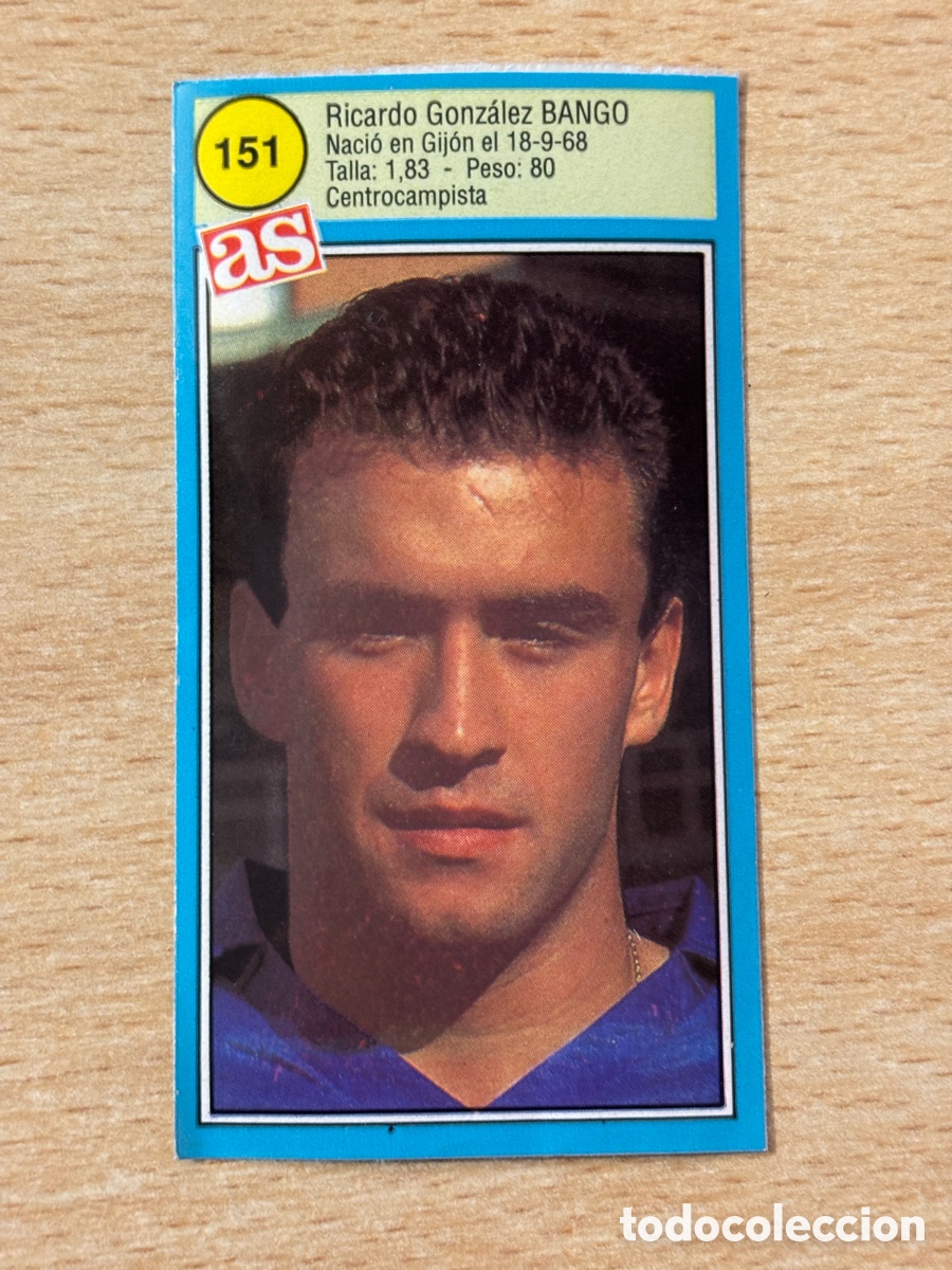 Cromos de f&uacute;tbol: # 151 Bango Real Oviedo Ases de la liga 90 91 sin pegar