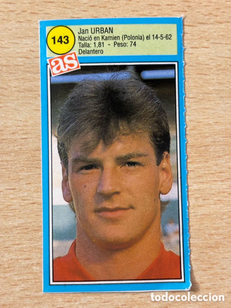 Cromos de f&uacute;tbol: # 143 Urban CA Osasuna Ases de la liga 90 91 sin pegar