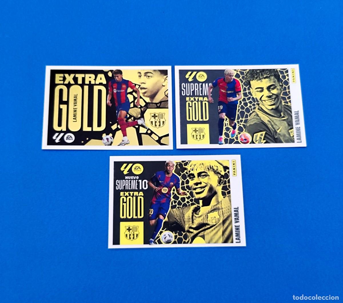 Cromos de f&uacute;tbol: Liga Este 2024 2025 / 24 25 - 2025 2026 / 25 26 Extra Gold Lamine Yamal Supreme Supreme 10 Barcelona