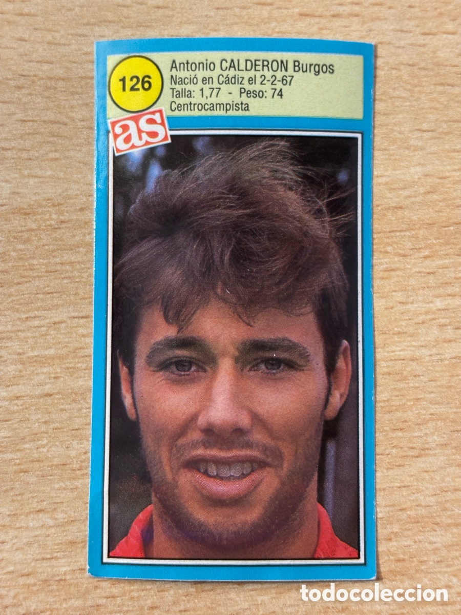 Cromos de f&uacute;tbol: # 126 Calderon RCD Mallorca Ases de la liga 90 91 sin pegar