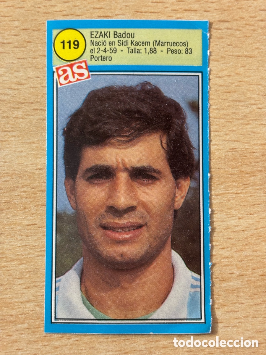 Cromos de f&uacute;tbol: # 119 Ezaki Badou RCD Mallorca Ases de la liga 90 91 sin pegar