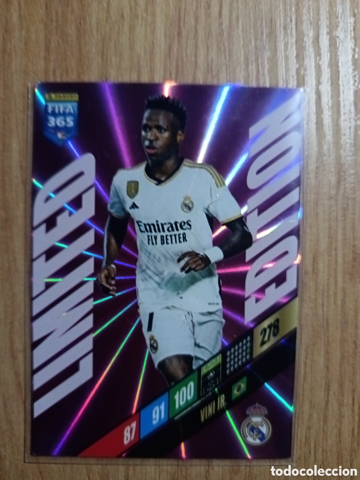 Cromos de f&uacute;tbol: VINI JR Limited Edition Real Madrid FIFA 365 2024