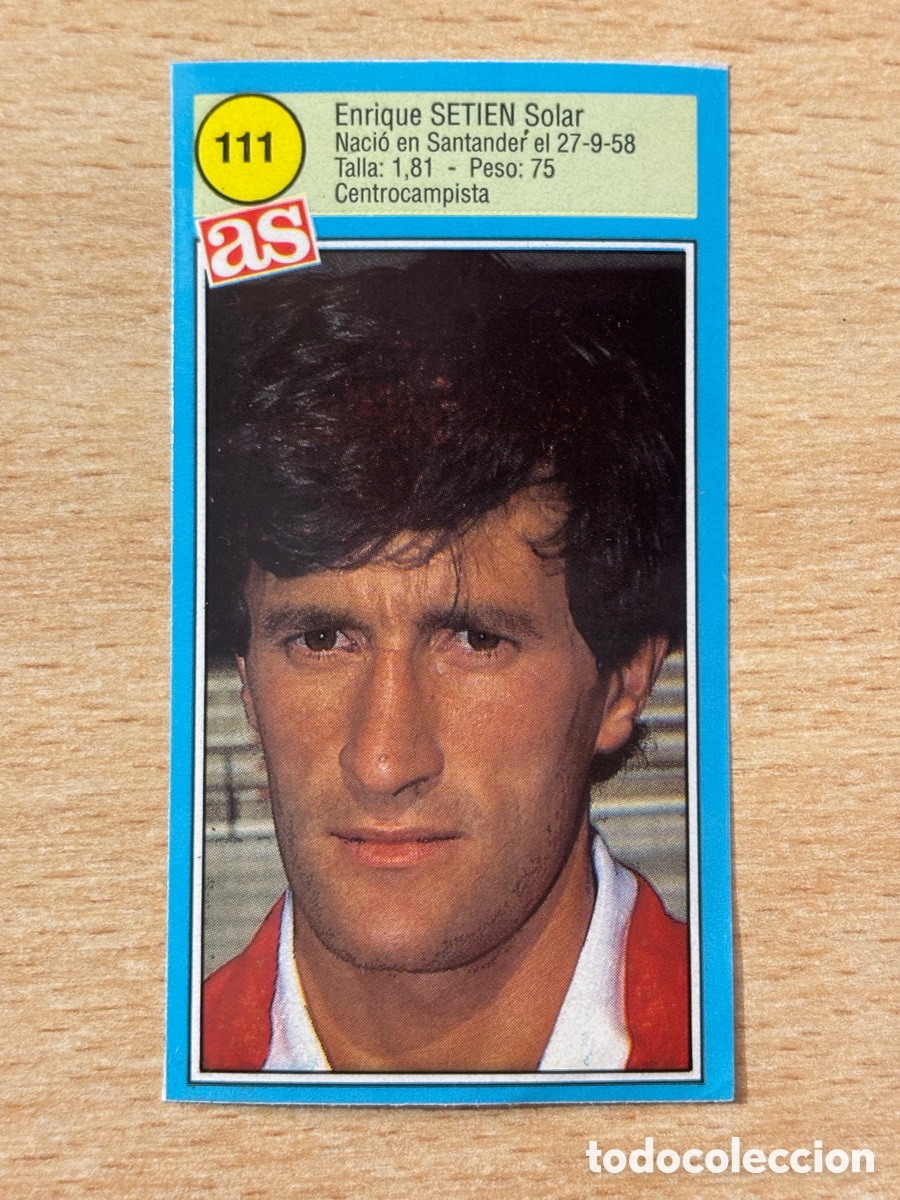 Cromos de f&uacute;tbol: # 111 Setien CD Logro&ntilde;&eacute;s Ases de la liga 90 91 sin pegar